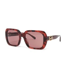 Coach Women's Horse & Carriage Sunglasses HC8392U 565869 Milky Wine Tortoise NIB